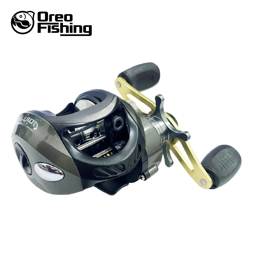 Reel Pancing  Baitcasting ALVION Max Drag 13KG Spool Metal Aluminium Ball Bearings 12+1 Gulungan Pan