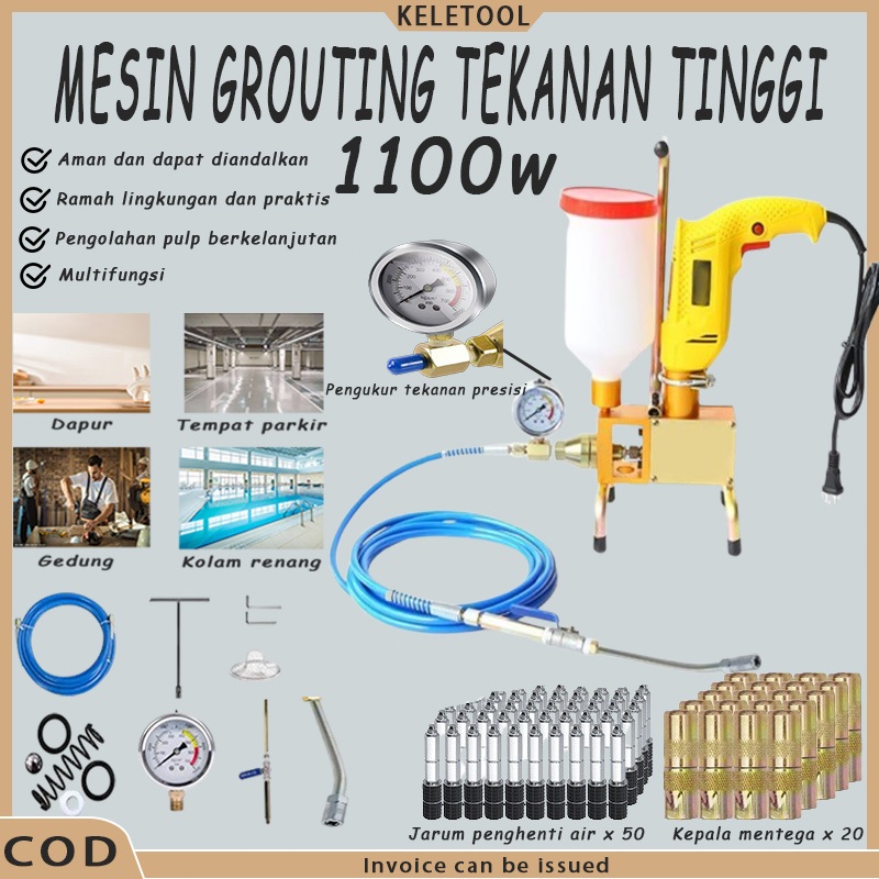 Alat Suntik Beton Mesin Injeksi Beton Grouting Machine Polyurethane PU Injection Pump Mesin Injeksi 