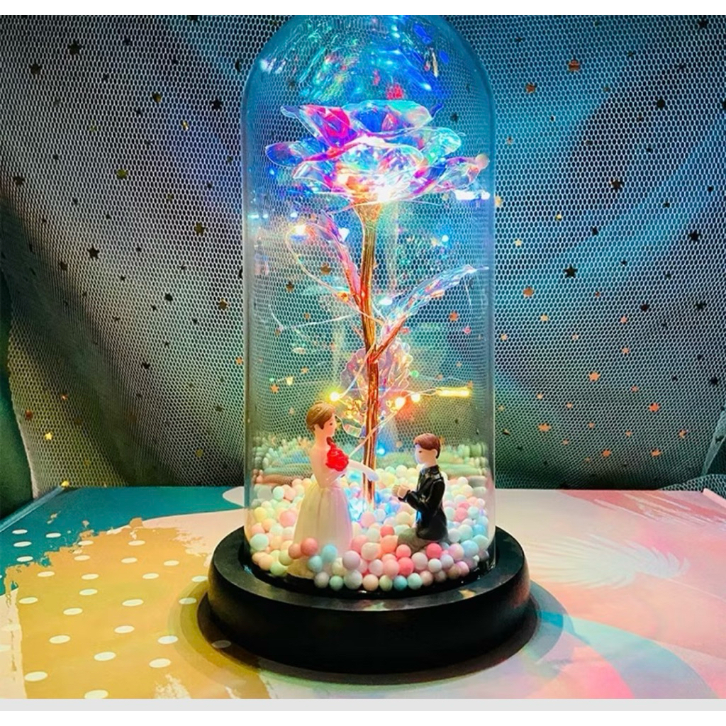 lampu led bunga mawar