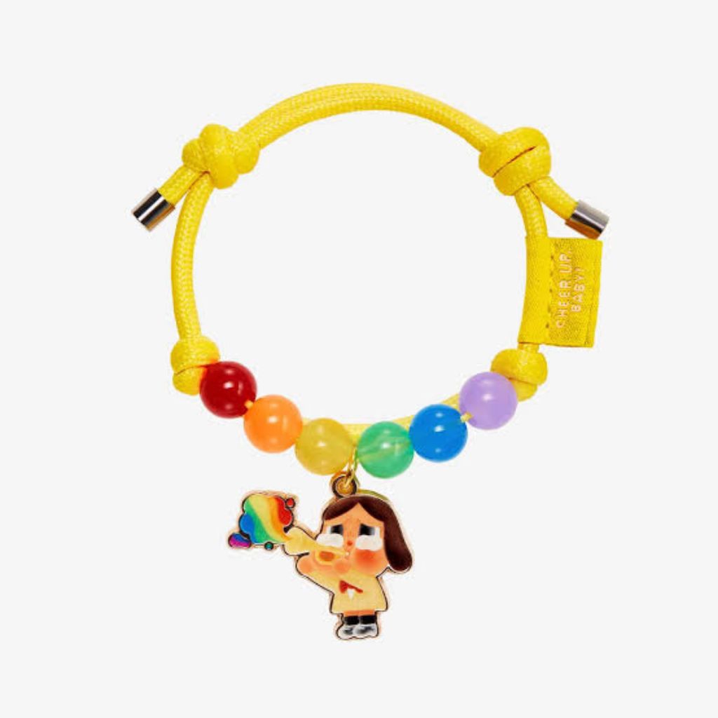 [ READY ] POPMART CRY BABY CHEER UP BABY SERIES BRACELET YELLOW