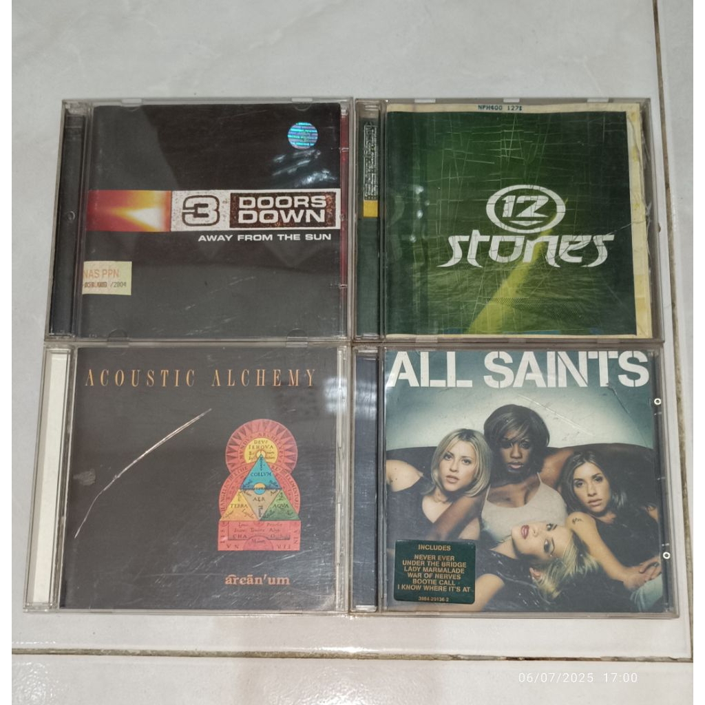 cd 3 DOORS DOWN-Away From The Sun / 12 STONES / ACOUSTIC ALCHEMY-Arcan Um / ALL SAINTS