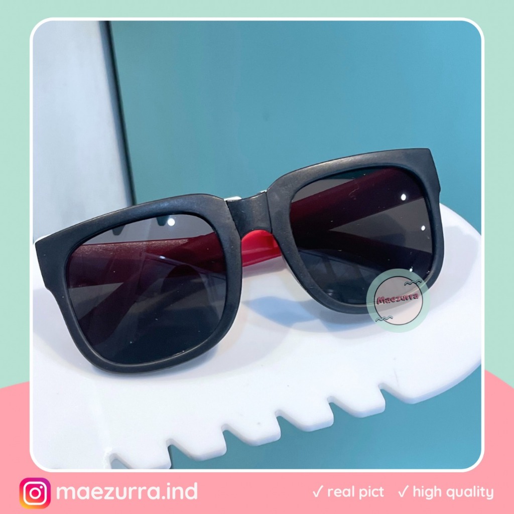 KACAMATA ANAK LUCA KACAMATA LIPAT KACAMATA HITAM KIDS KECE