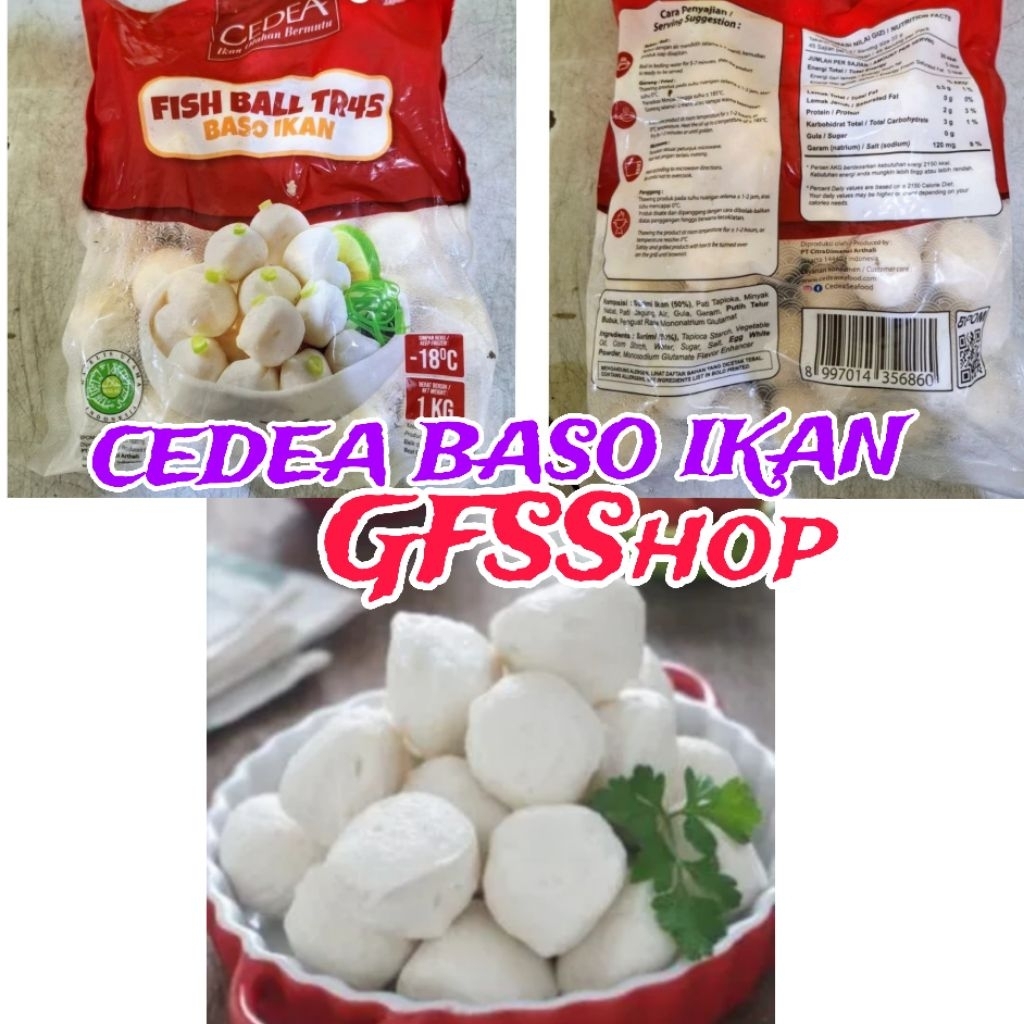 

Kode E. Fish Ball Cedea Bakso Ikan premium 1kg