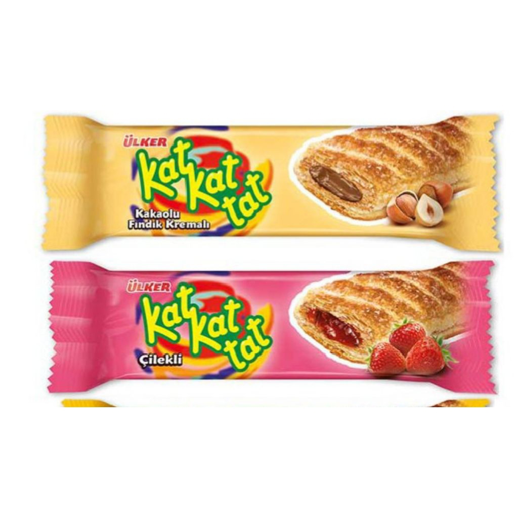 

ulker Kat kat dengan rasa coklat dan huzelnut 25gram exp 2026