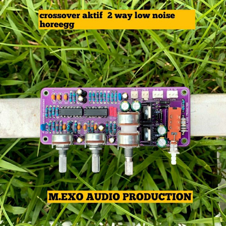 KODE K17Z Kit Crossover Aktif Lpf 24db Asli 2 Way Subwoofer Dan Mid High ic Original