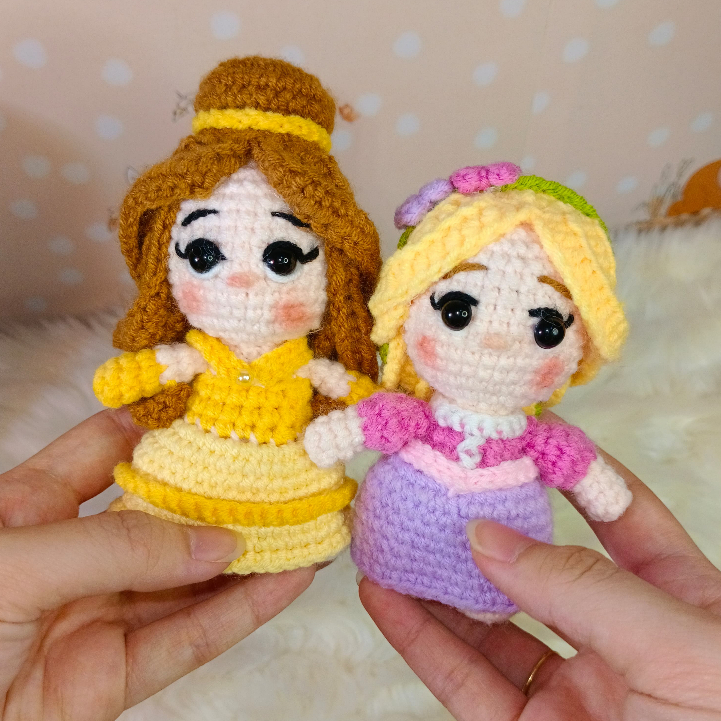 [±12cm] Disney princess crochet | Boneka rajut disney princess | Boneka rajut princess besar