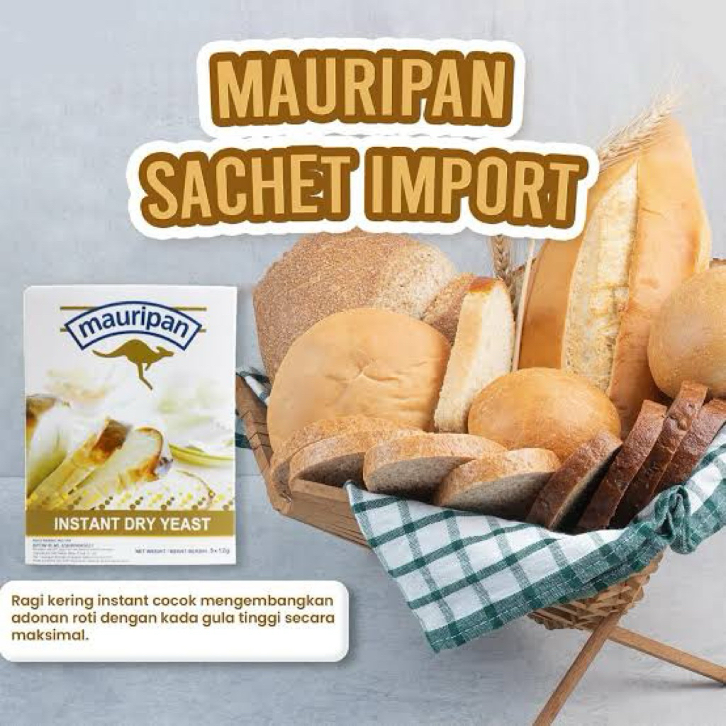 

Mauripan Ragi Instan Sachet / Instant Dry Yeast Mauripan Import 12 Gram