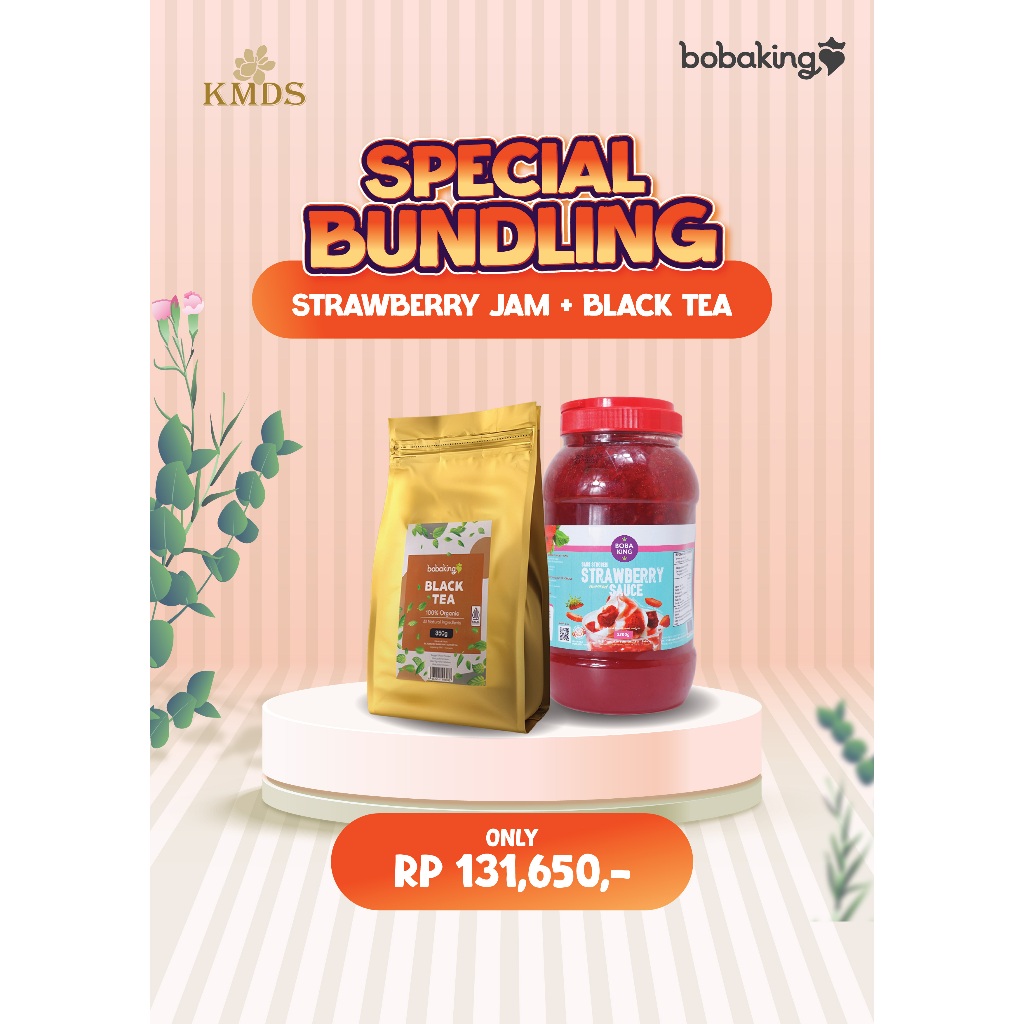 

SPECIAL BUNDLING STRAWBERRY JAM + BLACK TEA