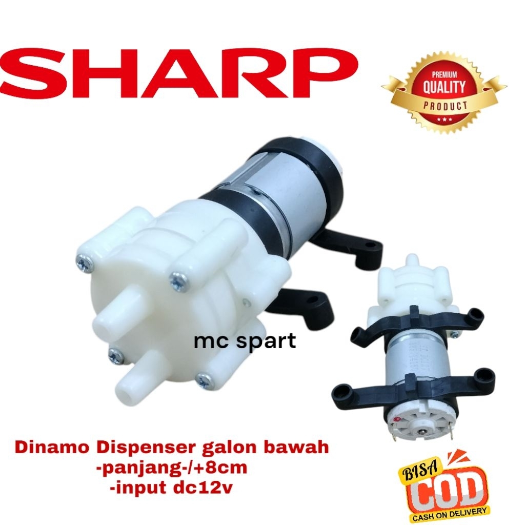 Dinamo Pompa dispenser galon bawah Sharp dispenser galon bawah