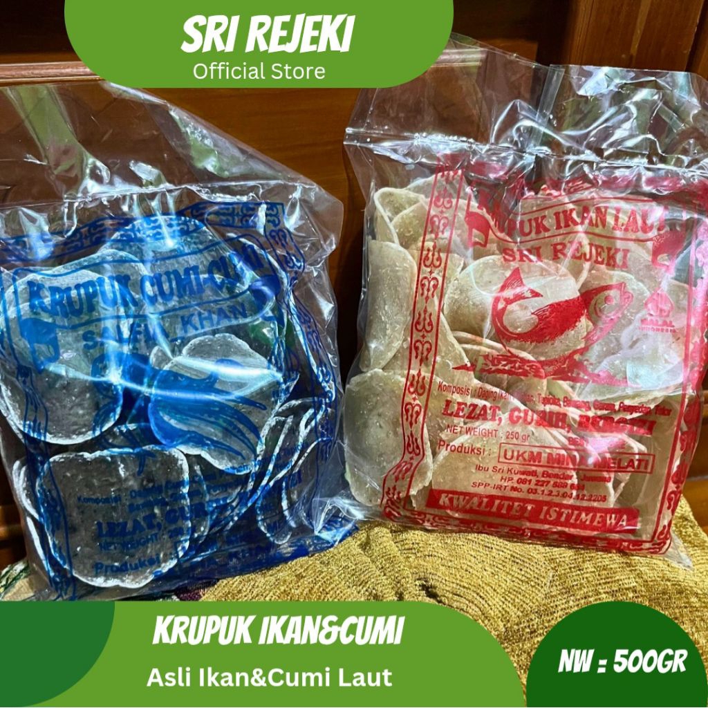 

Paket Bundle Krupuk Ikan & Krupuk Cumi 500 gram