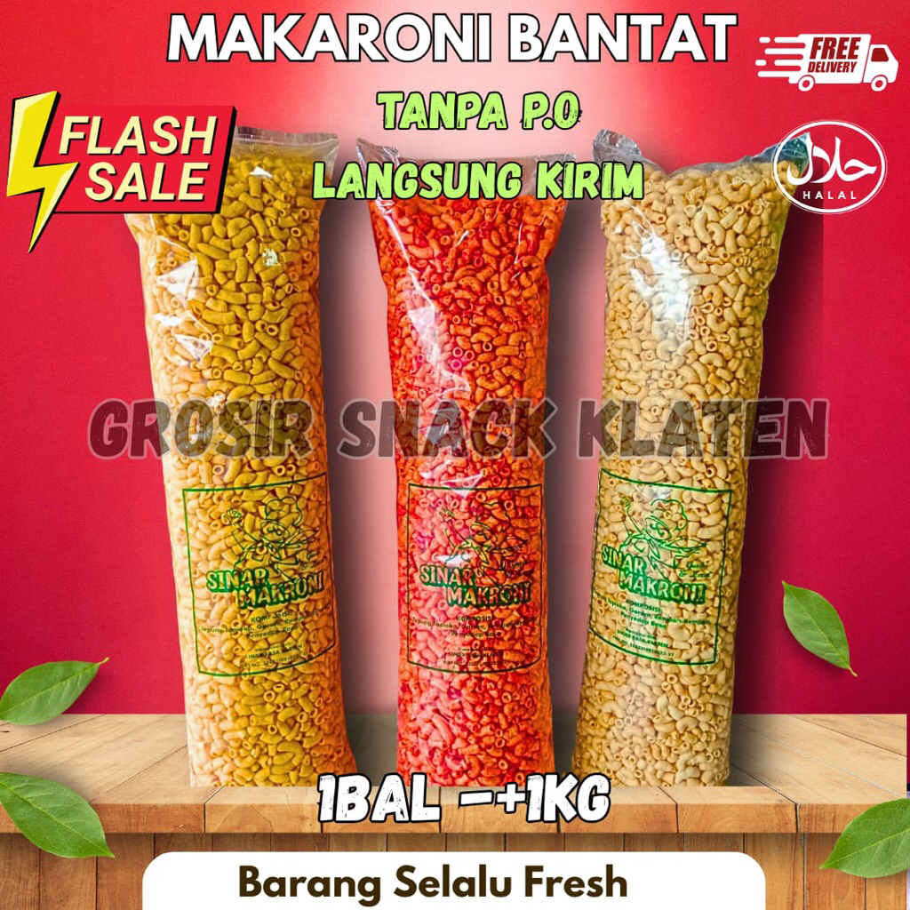 

makaroni bantat 1 ball/makaroni bantat 1kg/makaroni bantat balado asin jagung manis