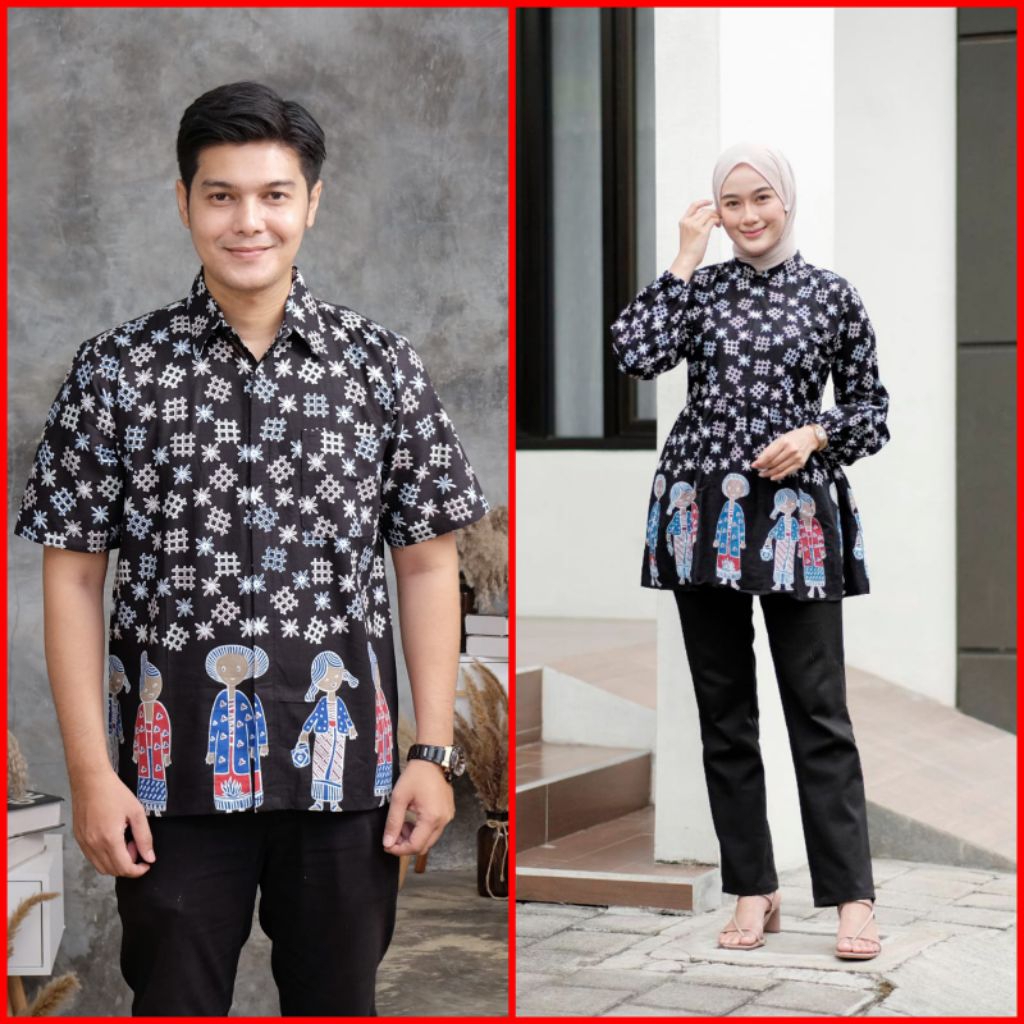 Batik couple batik modern motif BU TEJO