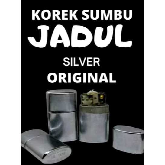 Korek Api Sumbu Jadul Silver Antik Original