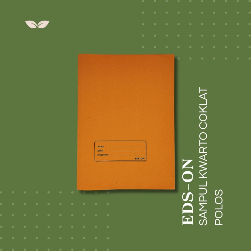 

EDS-ON SAMPUL KWARTO COKLAT POLOS