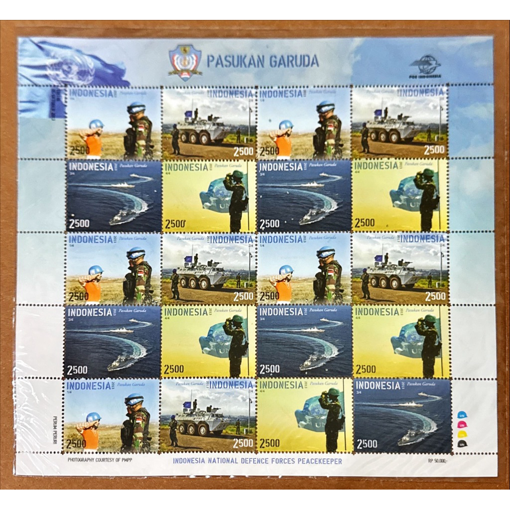 

(FA) PRANGKO INDONESIA 2013 MINI SHEET PASUKAN GARUDA 4V SERIES X 5 SERI MNH.
