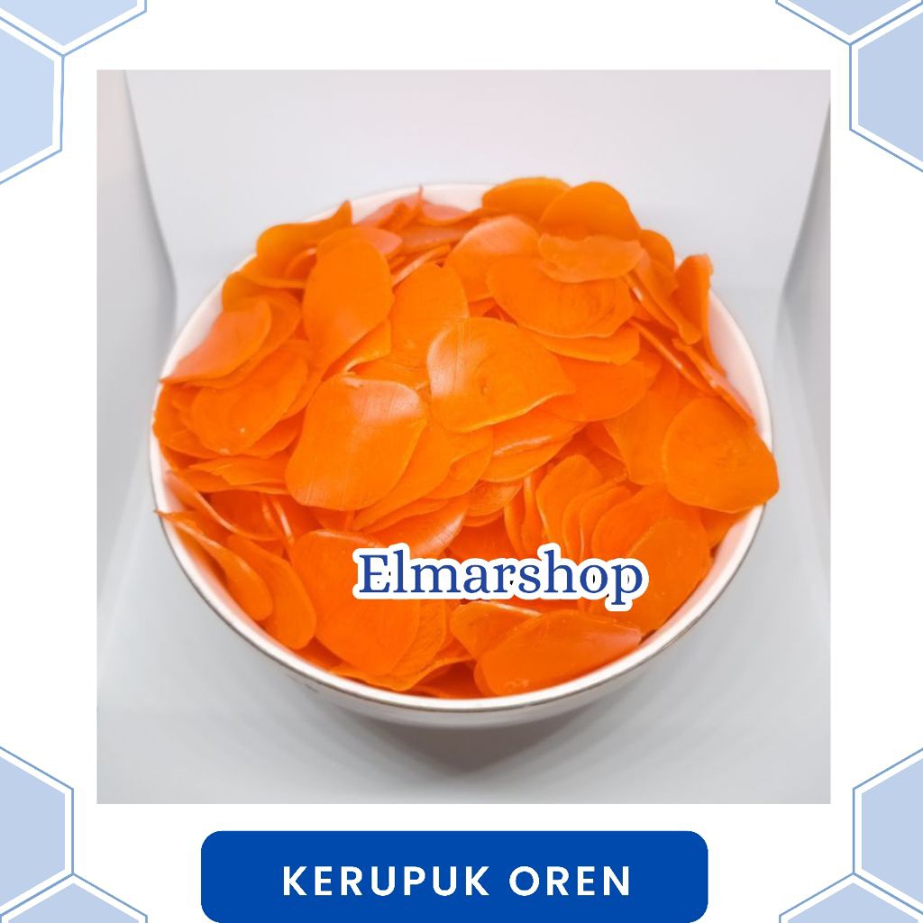 

Kerupuk Seblak Oren 250 Gram Kerupuk Seblak Mentah
