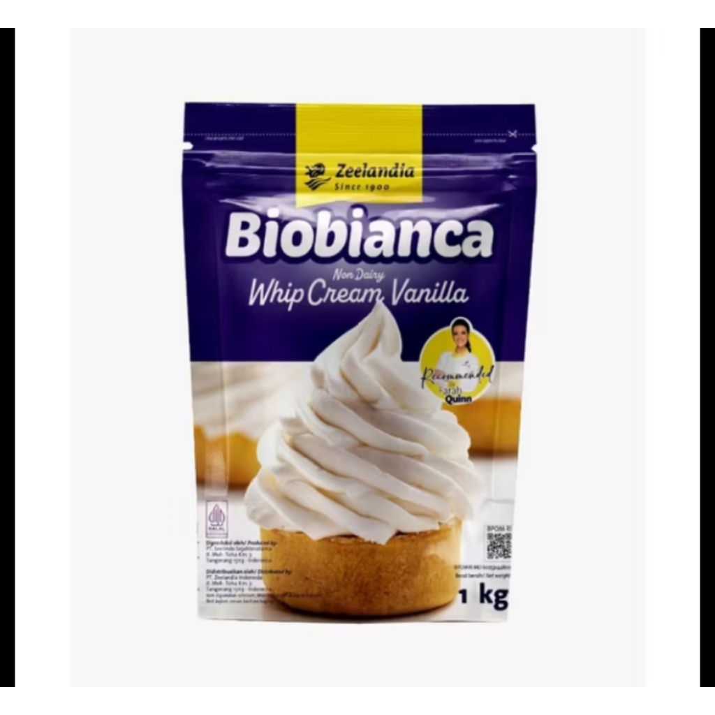 

WHIP CREAM BIOBIANCA ZEELANDIA KEMASAN 1KG HALAL INSTANT