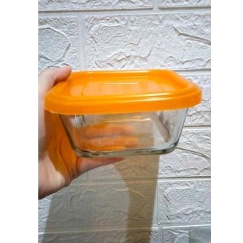 Kedaung Tepak Tempat Makanan Kaca Tutup Plastik 500ml | Food Container