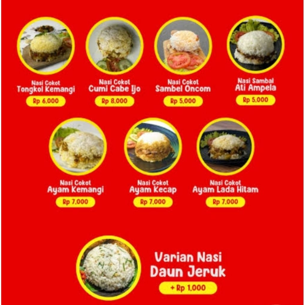 

nasi/nasi cokot/makanan instan/nasi/makanan/makanan siap saji