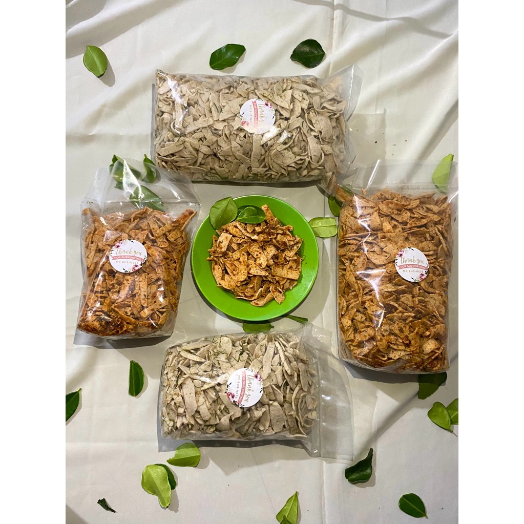 

Basreng Kriuk Pedas Manis Asin Daun Jeruk