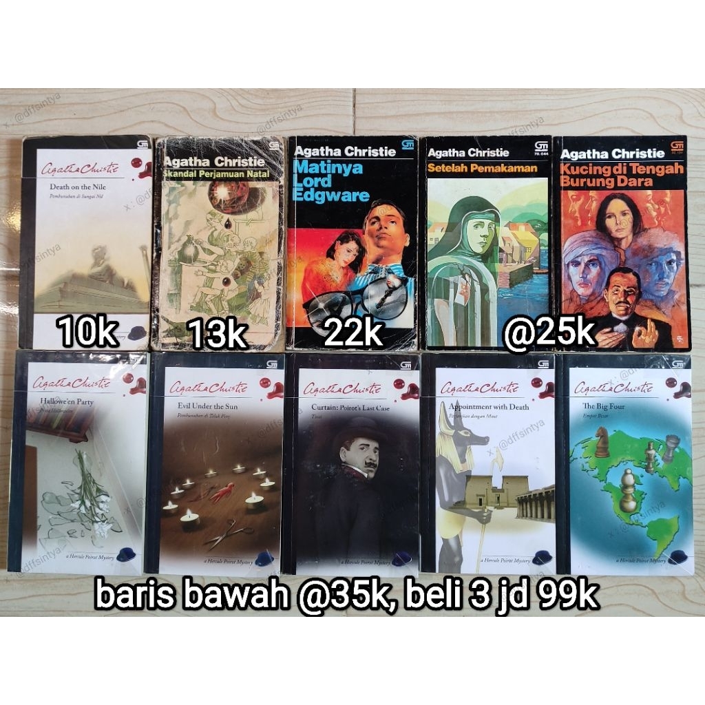 original novel Agatha Christie thriller misteri detektif buku sastra