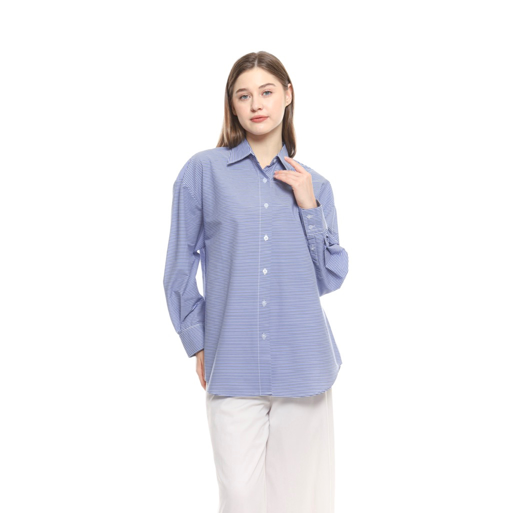 RESTU PRATIWI Denia Shirt in Navy