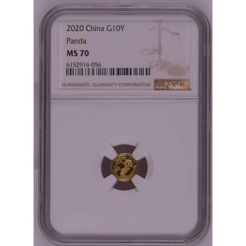 Koin Emas China Panda 1 gram NGC MS70