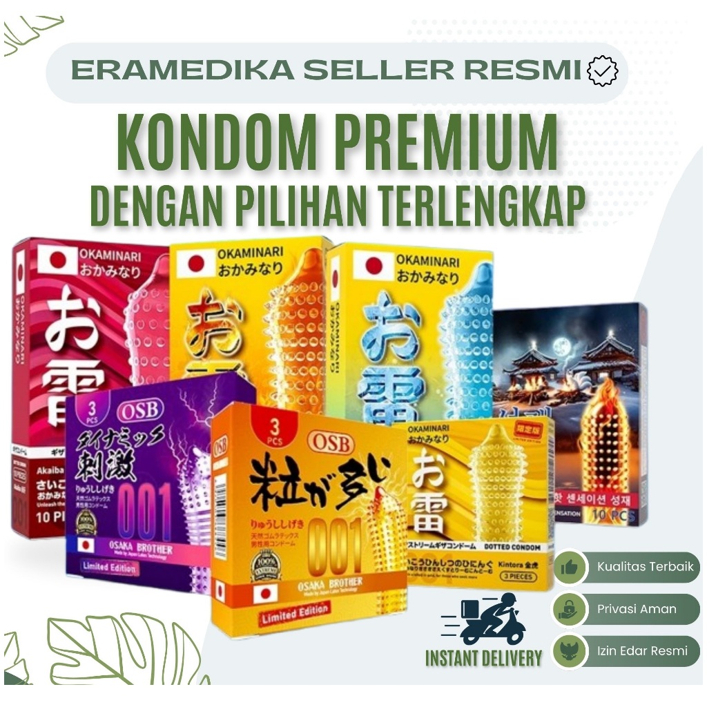Kondom Gerigi Tebal Premium - Bisa COD Privasi Terjamin