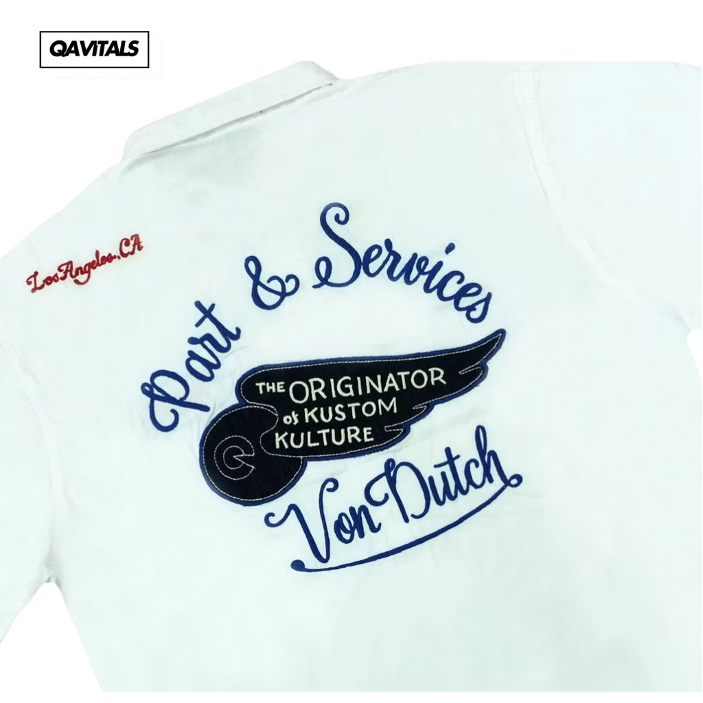 Workshirt VonDutch FULL TAG WHITE 100% Original Store (VW-03)