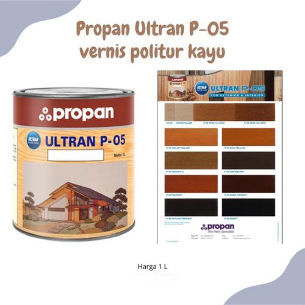 politur kayu propan ultran p-05 teak