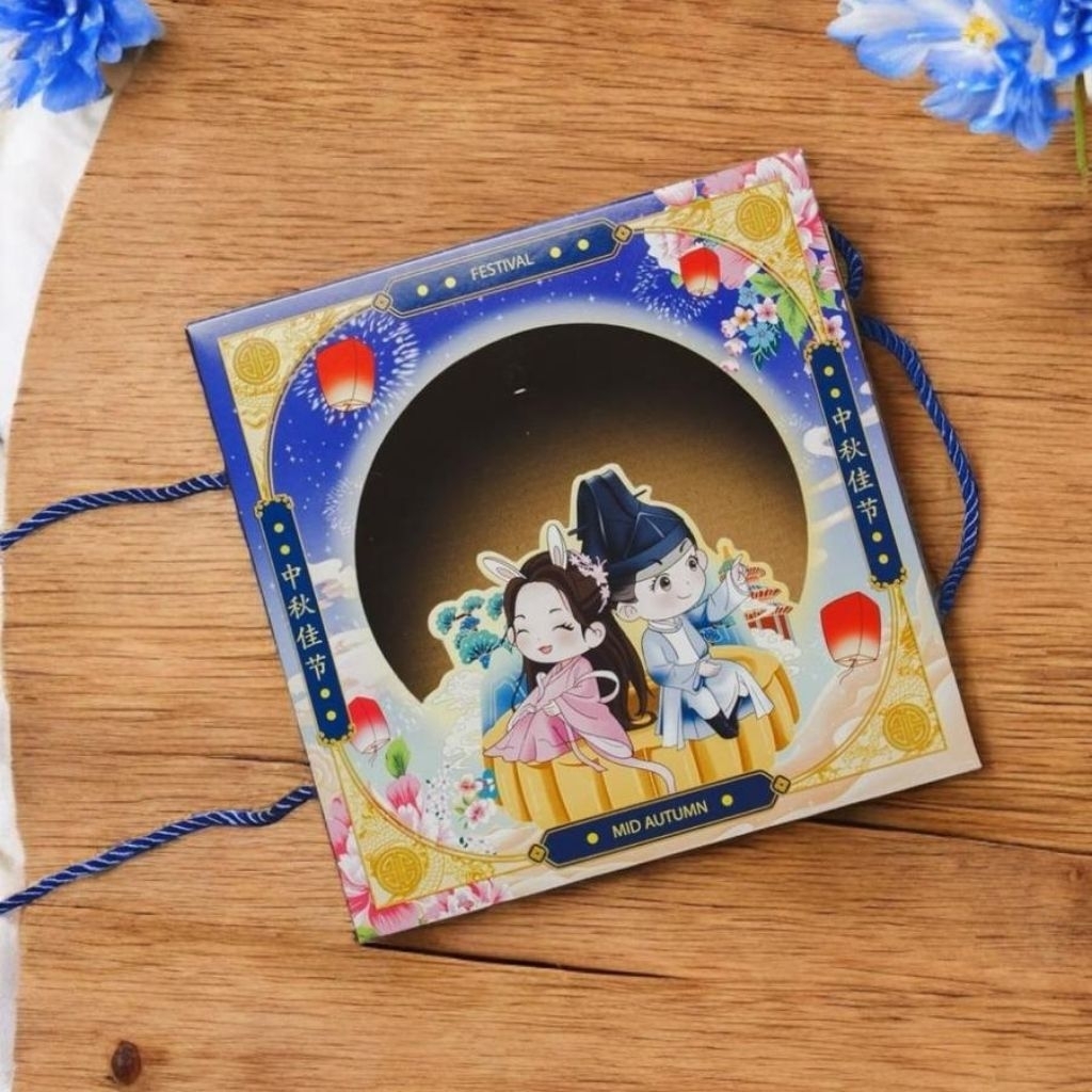 

BOX MID AUTUMN - Dus mooncake 125gr 150gr isi 4 dus box packaging kotak kue bulan 20x20x6 cm