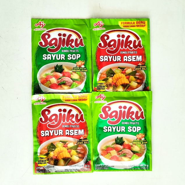 

Sajiku Bumbu Instan Sayur Sop dan Sayur Asem Bumbu Praktis Sajiku