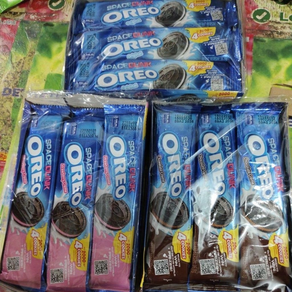 

OREO BISKUIT ECERAN 2000 1PAK ISI 12 PCS ( 4COOKIES)