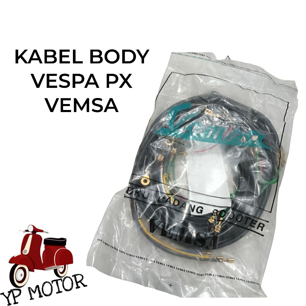 VEMSA Kabel Body Vespa PX Lama Old Sparepart Aksesoris Variasi Sukucadang Vespa