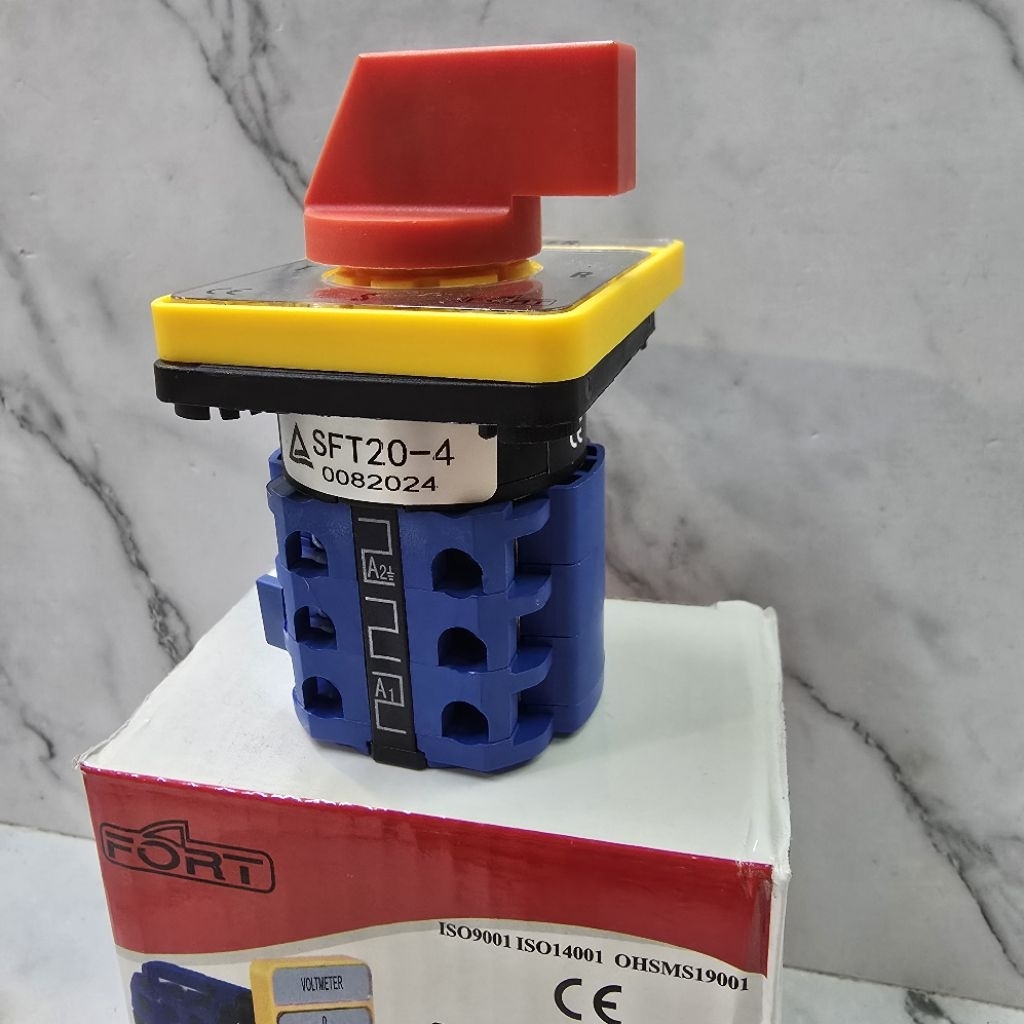 AMPERE SELECTOR SWITCH 4 Posisi 0-R-S-T SFT20-4  FORT