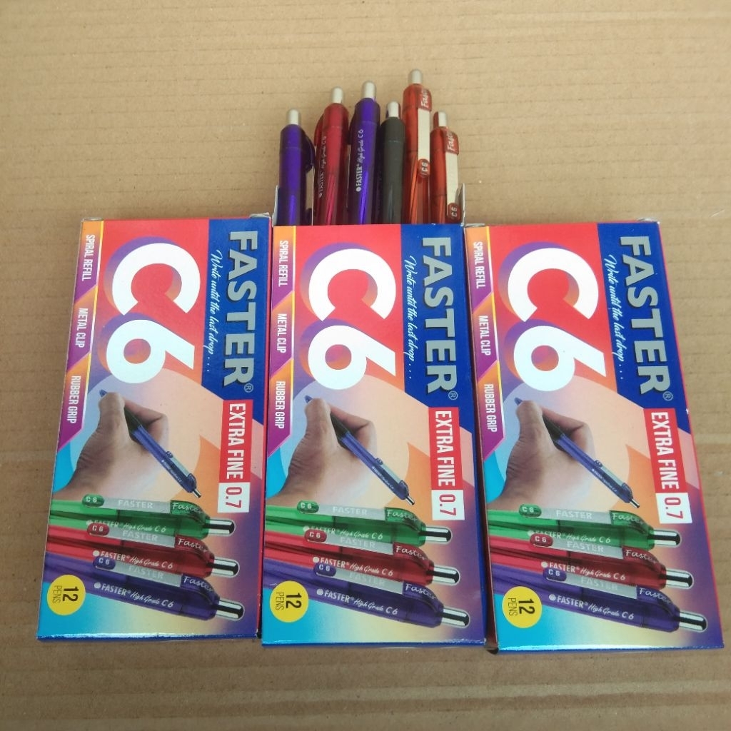 

Pulpen [12PCS] Faster C6 1Pack Warna Hitam