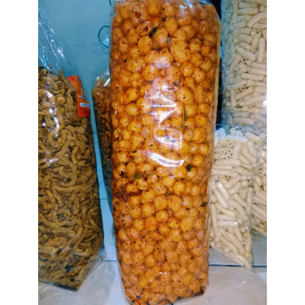 

cimol kering pedas daun jeruk 1kg