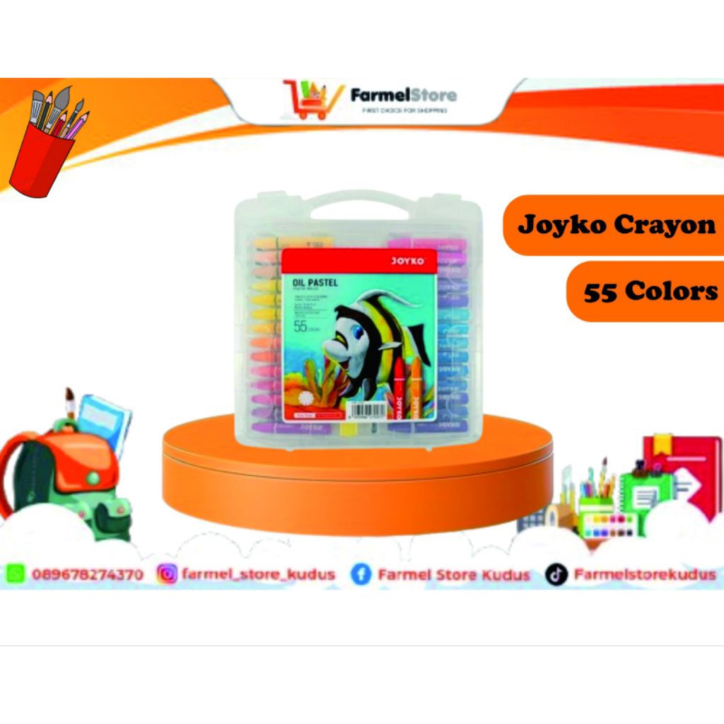 

JOYKO Crayon Oil Pastel OP-55s (Isi 55Warna)
