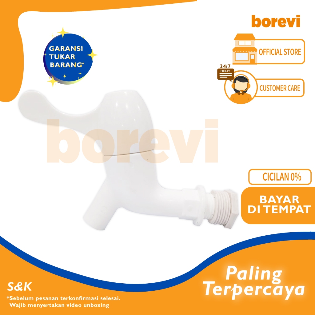 Keran Air Plastik Lotus Model Putar High Quality