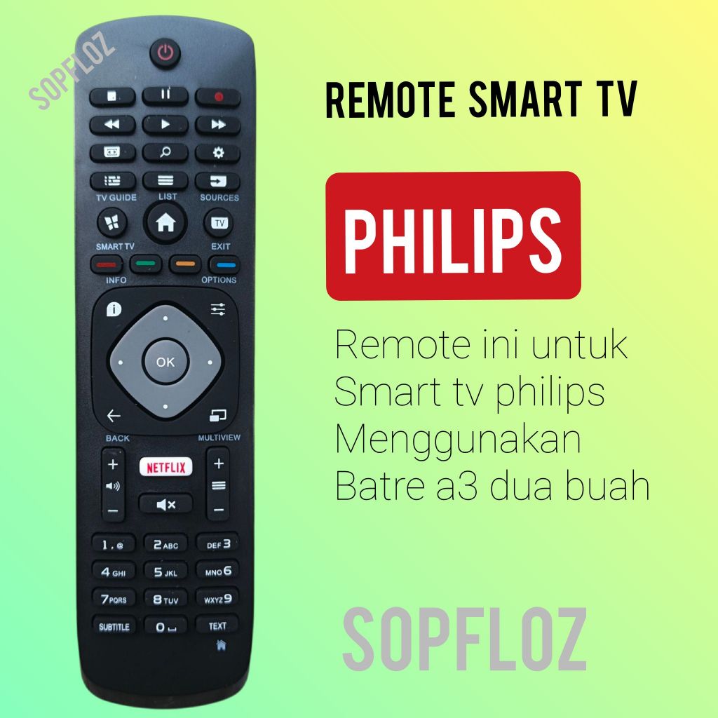 Remote smart tv philip lcd led