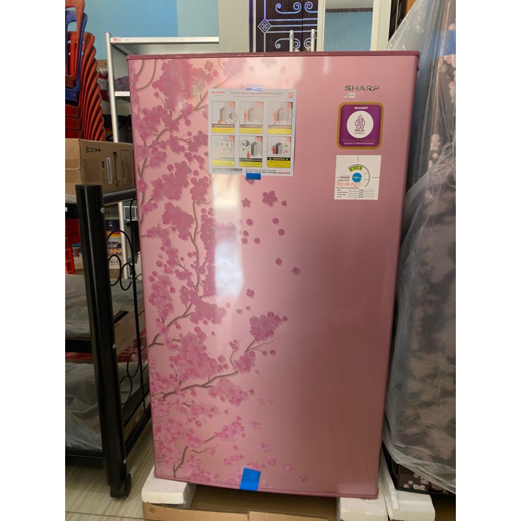 KULKAS SHARP 1 PINTU 162 - PINK
