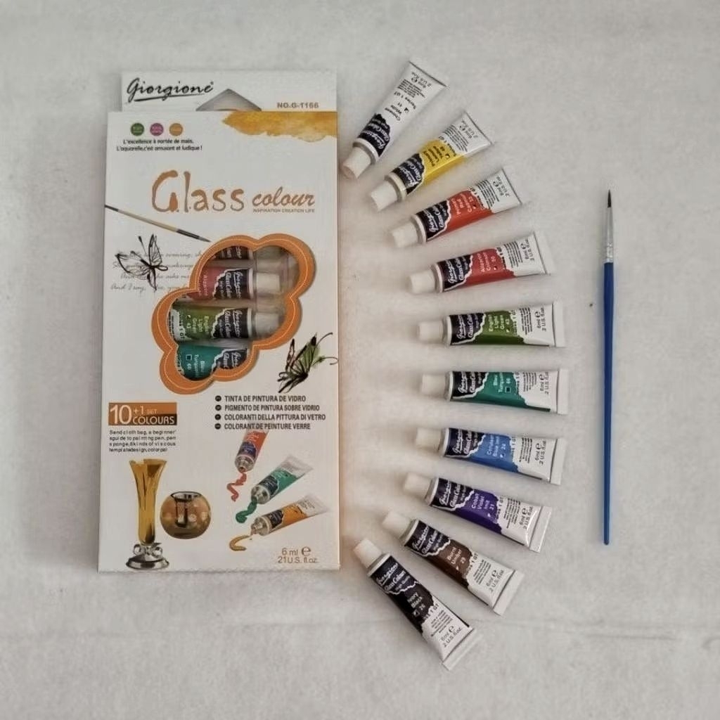 

Cat Kaca Glass Colour 10 Warna