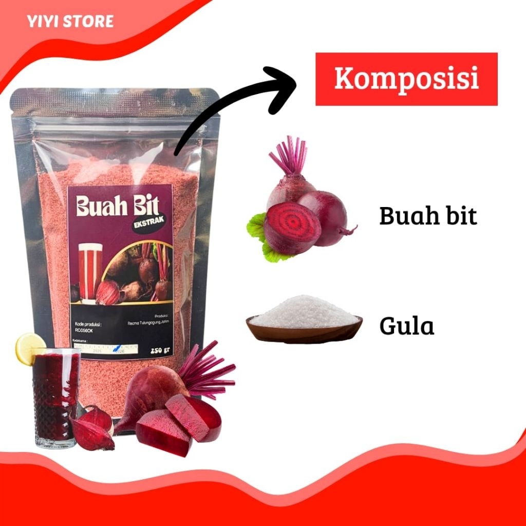

Estrak buah beet 250 gr