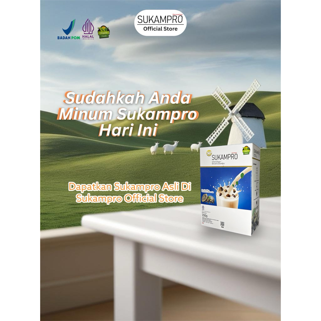 

Susu kambing Asam Urat Nyeri Sendi Stamina SUKAMPRO 250gr | ORIGINAL
