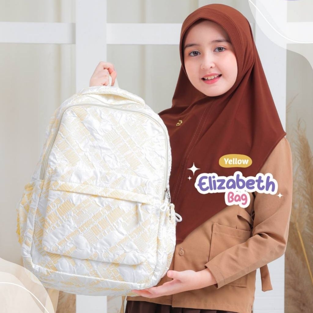 ELIZABETH Bag (ZIPPER) ORI by DAFFI HIJAB // Tas Ransel Sekolah Anak