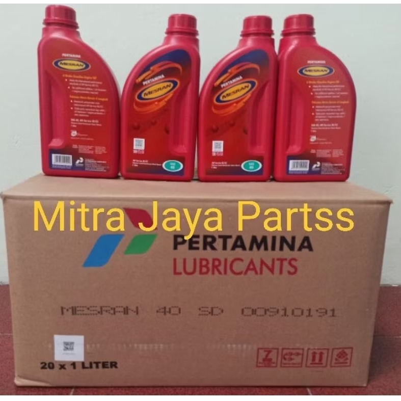 Oli Mesran SAE 40 1 Liter Oli Pertamina Mesran SAE-40 1L Perdus