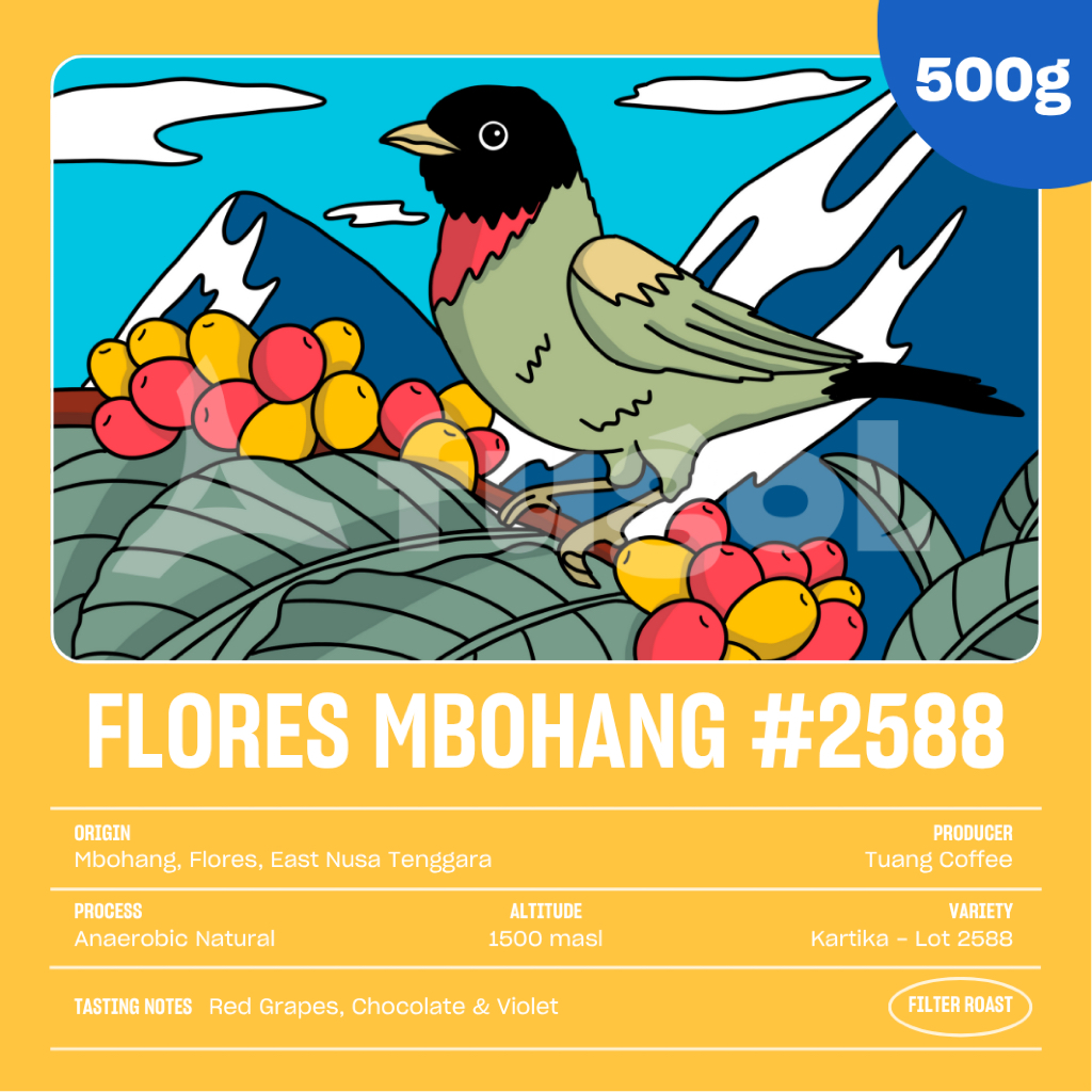 

Kopi Arabika FLORES MBOHANG LOT #2588 (500 gram) Single Origin Specialty