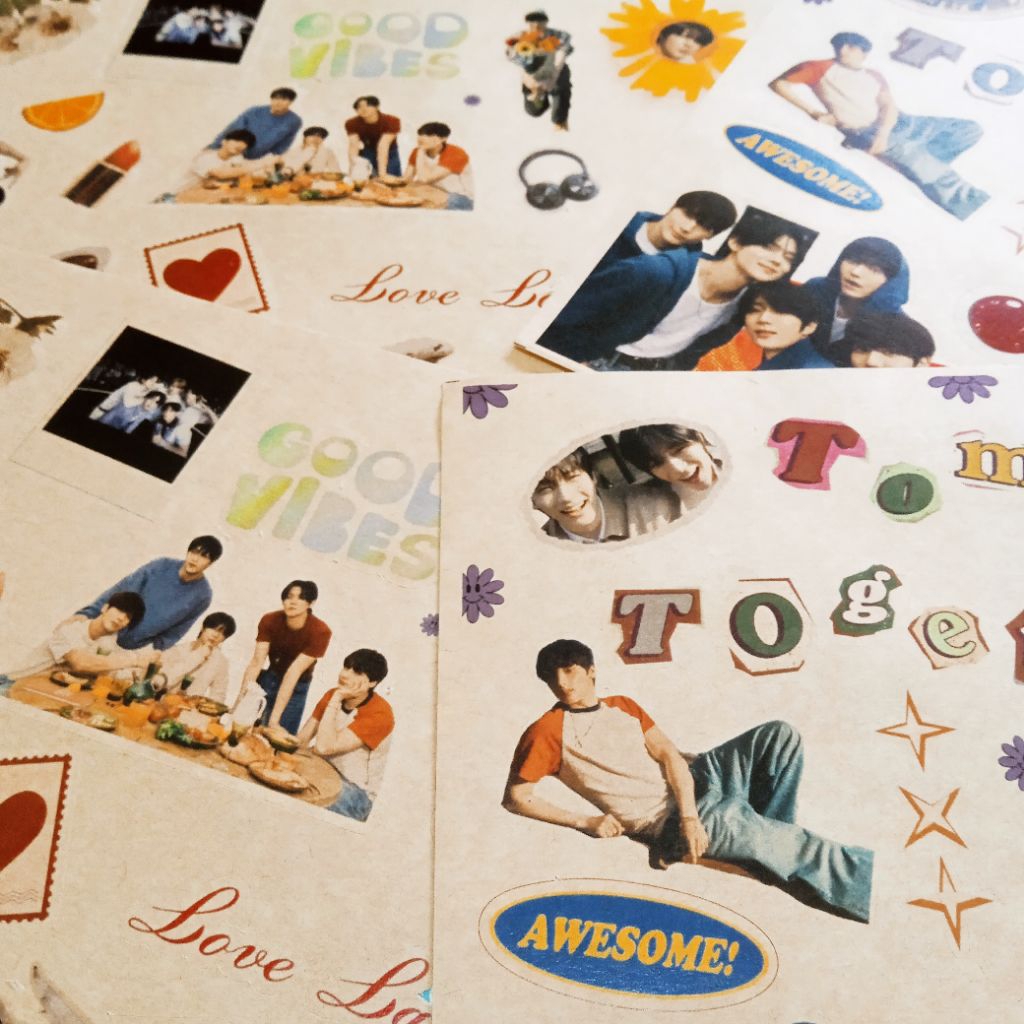 

CRAFT PAPER KISSCUT STICKER 'LOVE LANGUAGE' OF TOMORROW X TOGETHER
