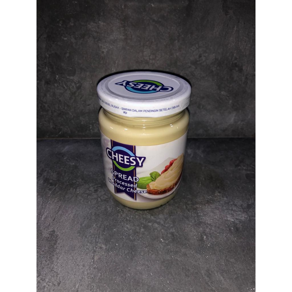 

Keju Cheesy Spread 240gr Olesan Selai Halus Cheddar Cheese