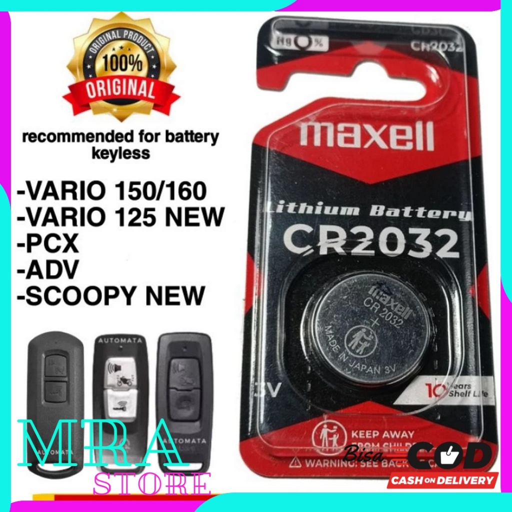 Baterai Remot Scoopy 2021 2022 2023 2024 2025 Prestige Stylish Batre Kunci Remot Keyless